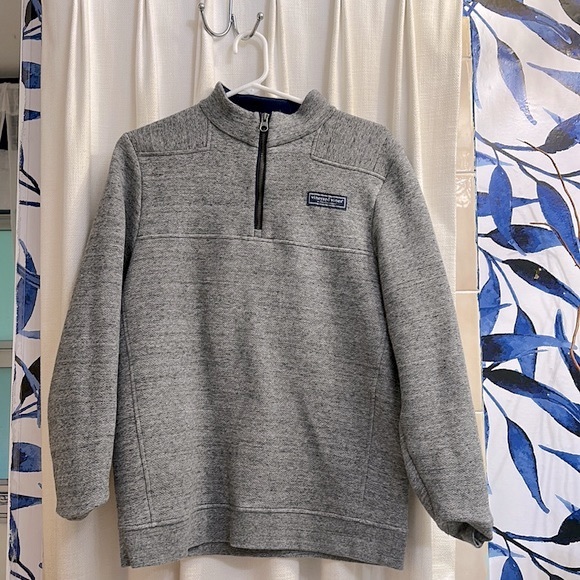 Vineyard Vines Other - Men’s Vinyard Vines Gray Saltwater Fleece Long Sleeve Shep Shirt Size Small